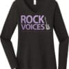 Rock Voices - Ladies Long Sleeves Vee Neck T-Shirt - Purple Haze