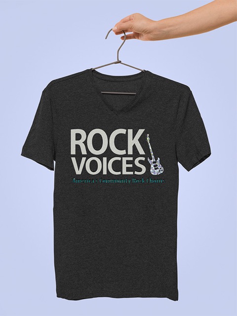 Rock Voices – V-Neck T-Shirt – Cold As Ice